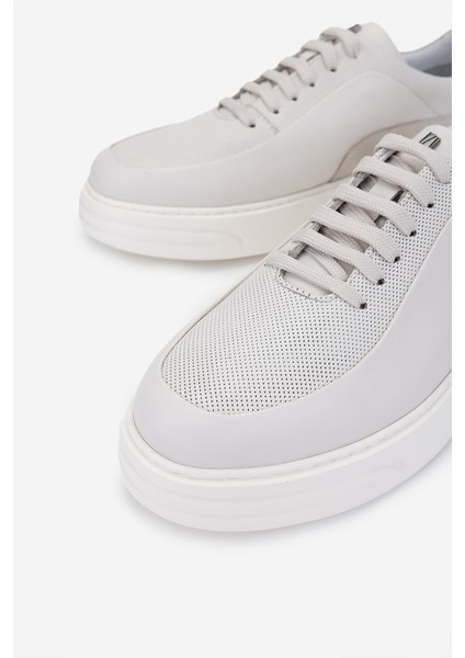 Erkek Hakiki Deri Casual Ayakkabı 698 1202-4 Erk Ayk Y25 Off Whıte Nbk/off Whıte modelleri