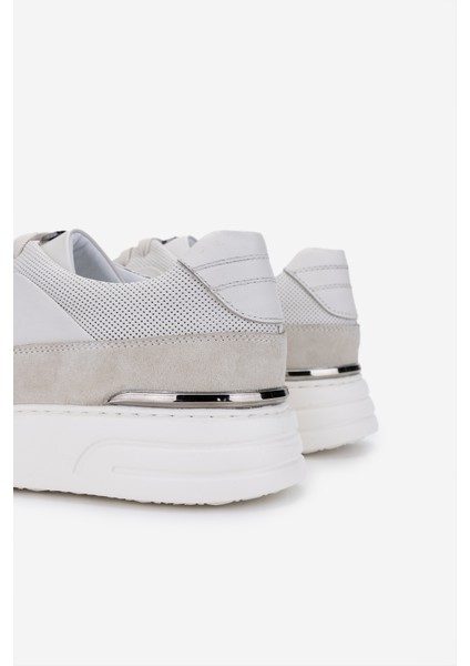 Erkek Hakiki Deri Casual Ayakkabı 698 1202-4 Erk Ayk Y25 Off Whıte Nbk/off Whıte fırsatları