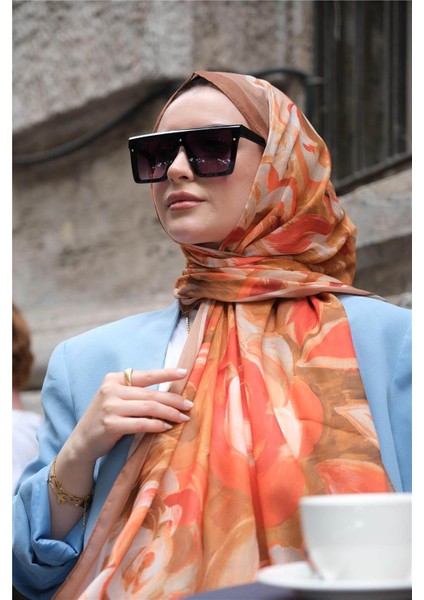 Soft Batik 0343 Turuncu Şal