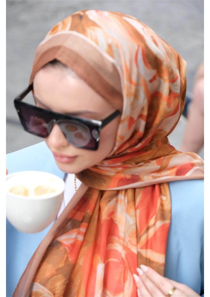 Soft Batik 0343 Turuncu Şal