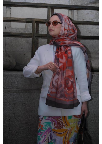 Soft Batik 0343 Koyu Vizon Şal