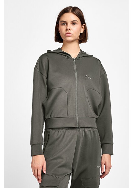 Kadın Antrenman Fermuarlı Sweatshirt 25B-2046