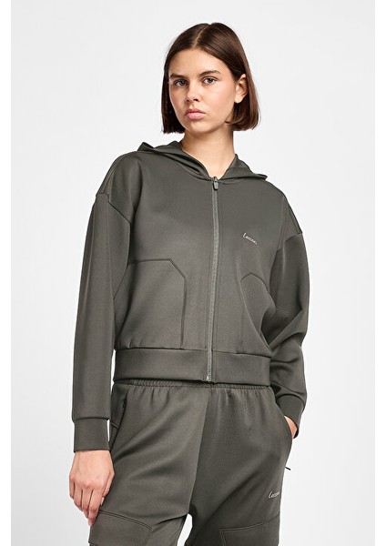 Kadın Antrenman Fermuarlı Sweatshirt 25B-2046 fırsatları