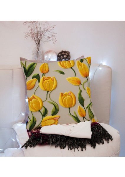 Embroıdery Ds1 Dijital Baskılı Kırlent Kılıfı fiyatları