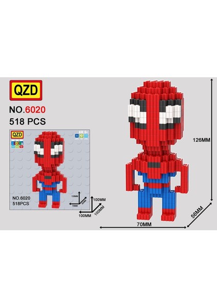 Örümcek Adam 518 Parça Mini Blocks