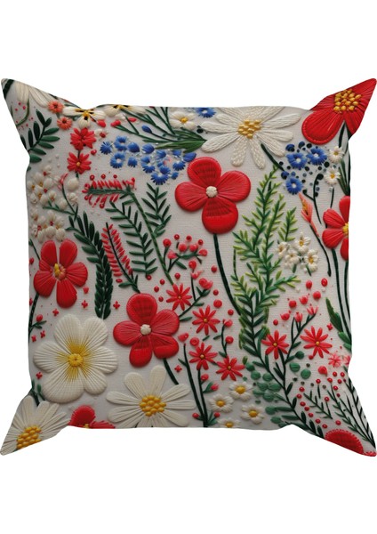 Embroıdery Ds2 Dijital Baskılı Kırlent Kılıfı