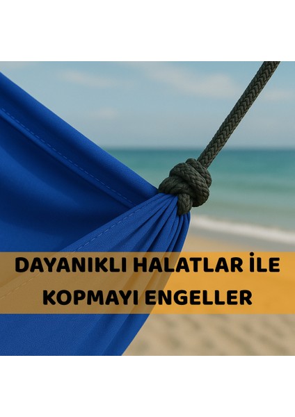 Paraşüt Hamak 180KG Kapasite Su Geçirmez Taşınabilir Çantalı Çift Halatlı Dayanıklı Hamak 240CM