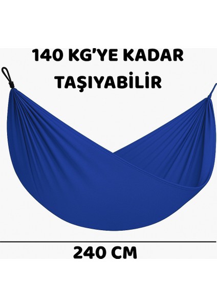 Paraşüt Hamak 180KG Kapasite Su Geçirmez Taşınabilir Çantalı Çift Halatlı Dayanıklı Hamak 240CM