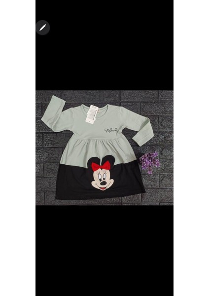 Mickey Kız Çocuk Elbise 3-8 Yaş