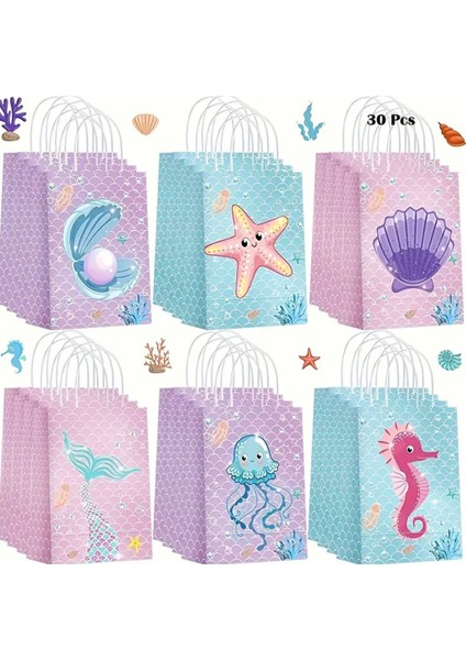 Deniz Kızı Temalı Parti Hediye Çanta Seti - 30 Adet fiyatları