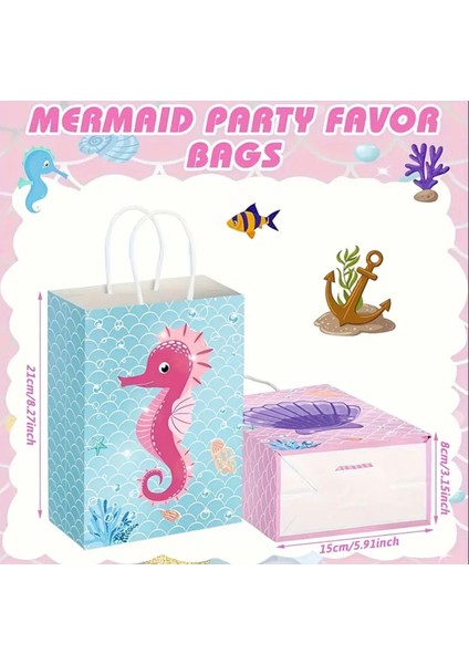Deniz Kızı Temalı Parti Hediye Çanta Seti - 30 Adet fırsatları