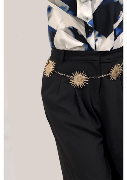 Güneş Figürlü Altın Kadın Kemer fiyatları