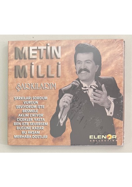 Metin Milli Şarkılarım CD (Jelatininde Sıfır Orjnal Dönem Baskı Cd)