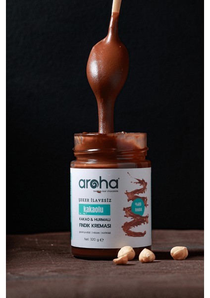İkili Avantaj Paket Kakaolu & Hurmalı Fındık Kreması %80 Fındık - Şeker İlavesiz - 320 gr x 2 Adet fiyatları