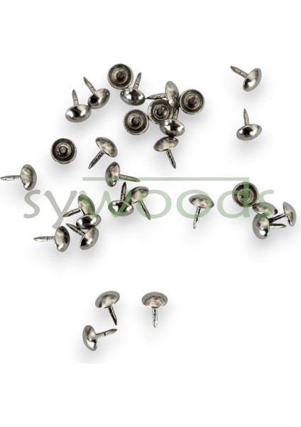 Mini Kabara Raptiye 6.5 mm 100 Adet Koltuk Sandalye Ahşap Dekorasyon Aksesuar Nikel Renk fiyatları