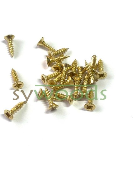 Sunta vidası ince 2.5x10 mm 100 adet sarı renk fiyatları