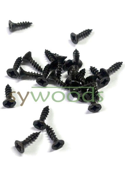 Sunta vidası ince 2.5x10 mm 100 adet siyah renk fiyatları