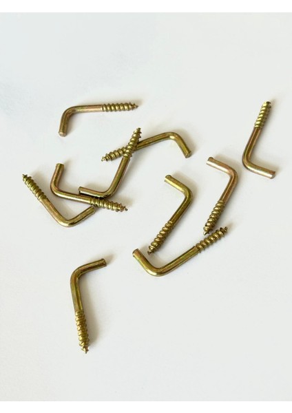 Vidalı Korniş Çivi No:3 Dekoratif Askı Vida 10 Adet