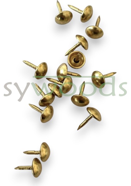 Mini Kabara Raptiye 6.5 mm 100 Adet Koltuk Sandalye Ahşap Dekorasyon Aksesuar Sarı Renk fiyatları
