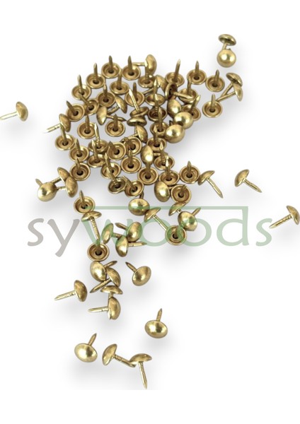 Mini Kabara Raptiye 6.5 mm 100 Adet Koltuk Sandalye Ahşap Dekorasyon Aksesuar Sarı Renk indirimleri