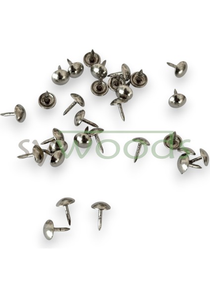 Mini Kabara Raptiye 6.5 mm 100 Adet Koltuk Sandalye Ahşap Dekorasyon Aksesuar Nikel Renk fırsatları