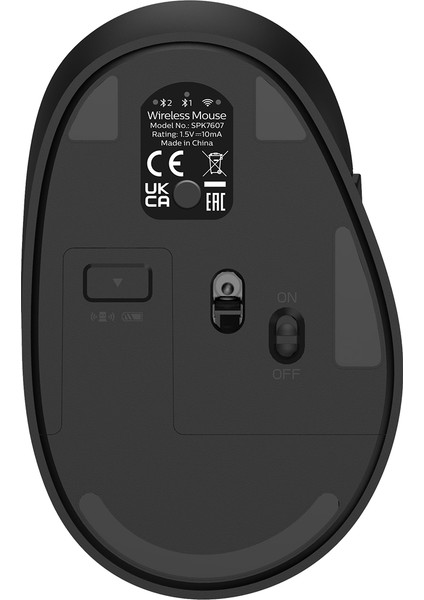 SPK7607 Kablosuz 3200DPI 3 Tuşlu Optik Mouse Siyah