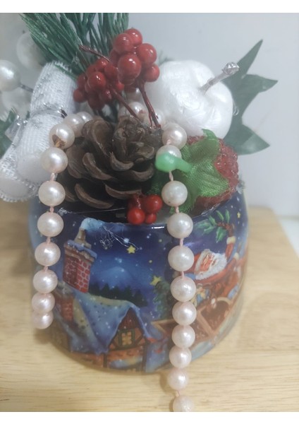 Çap 10CM Yükseklik 15CM Yılbaşı Noel Masaüstü Süs 1 Adet fırsatları