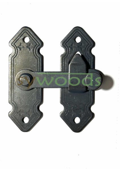 Kapı ve Pencere Mandalı 70X80 mm Kapı ve Cam Kilit Siyah