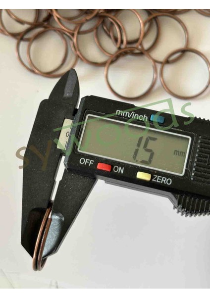 2.5 cm Çift Sıra Zincirsiz Anahtarlık Halkası (50 Adet) modelleri