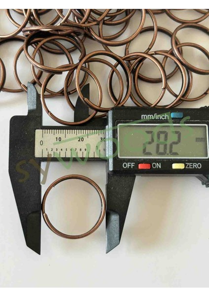 2.5 cm Çift Sıra Zincirsiz Anahtarlık Halkası (50 Adet) indirimleri