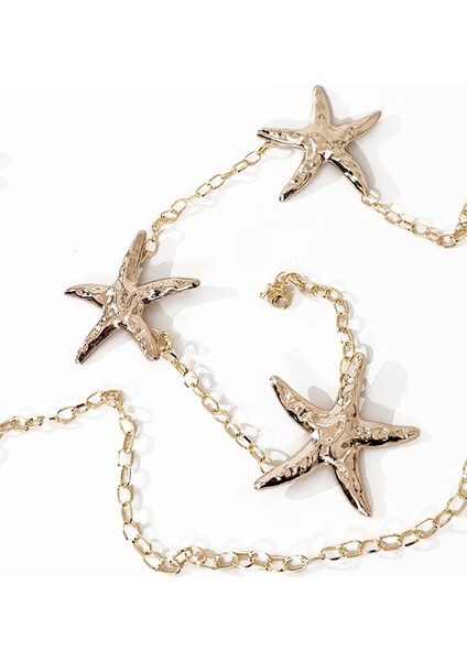 Deniz Yıldızı Figürlü Altın Kadın Kemer indirimleri