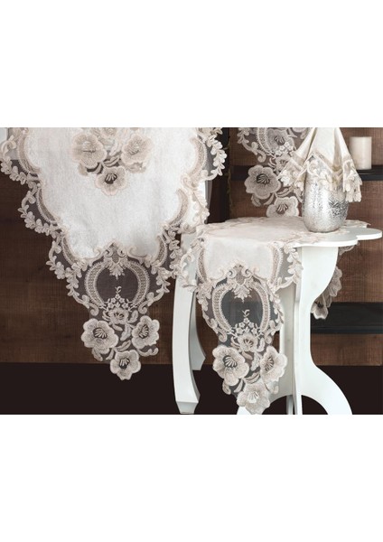 Daisy Lovel Kadife Salon Takımı 5 Parça