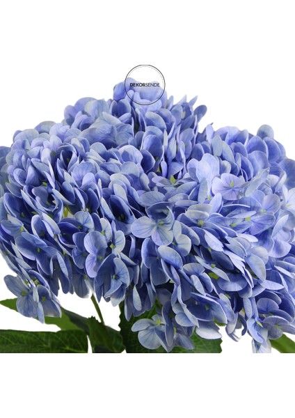 Yapay Ortanca Demeti Islak Dokulu Açık Mavi 43 cm modelleri