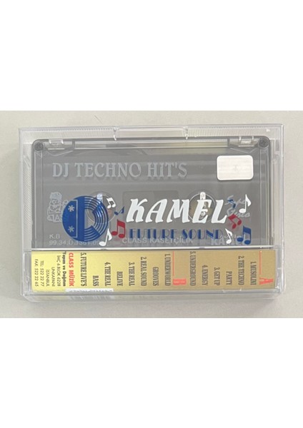 Dj Techno Hits Kaset (Jelatininde Sıfır Orjnal Dönem Baskı Kaset)