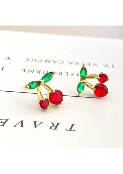 Çocuk Küpe Kız Çocuk Kiraz Küpe Kararmaz Xuping Gold modelleri