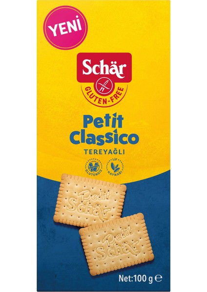 Glutensiz Tereyağlı Bisküvi Petit Classico 100 gr