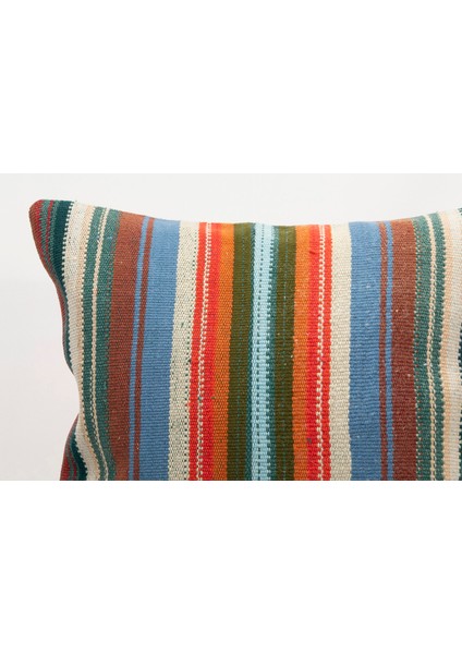 El Yapımı Kilimden Yapılmış Vintage Kırlent Kılıfı, Yün, 50X50 cm fiyatları