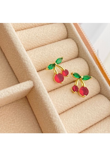 Çocuk Küpe Kız Çocuk Kiraz Küpe Kararmaz Xuping Gold fırsatları