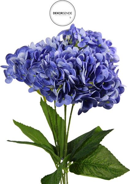 Yapay Ortanca Demeti Islak Dokulu Koyu Mavi 43 cm fiyatları