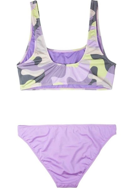 Swimfoam Lila Kamuflaj Bralet Kadın Bikini Takımı fiyatları