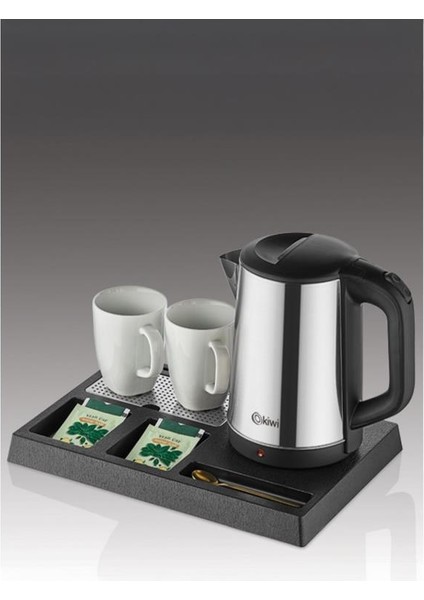 Kkt-33 Paslanmaz Çelik Karşılama Tepsili Otel Tipi Kettle
