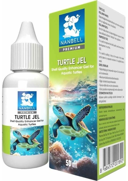 Turtle Jel 50ML – Su Kaplumbağaları Için Kabuk Güclendirici Jel