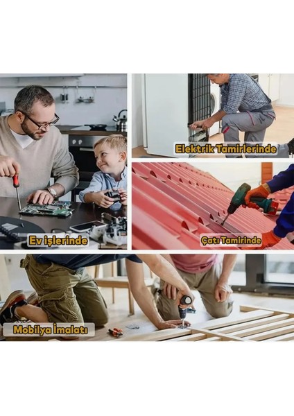 Trapez Çatı Vidası 5.5X32 mm Matkap Uçlu Çatı Panel Metal Vidası (100 Adet)