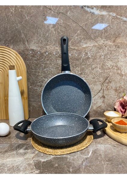 Elvira Granit Kahvaltılık Set Tava-Sahan modelleri