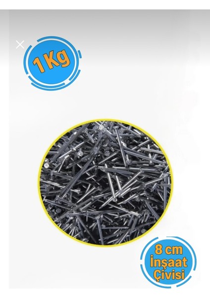 Genel Amaçlı Başlı Inşaat Ahşap Çivisi 8 cm (1 Kg)