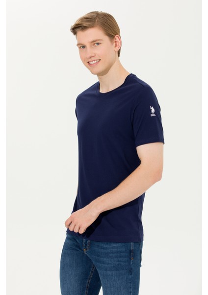 Erkek Lacivert Tişört Basic 50264916-VR033