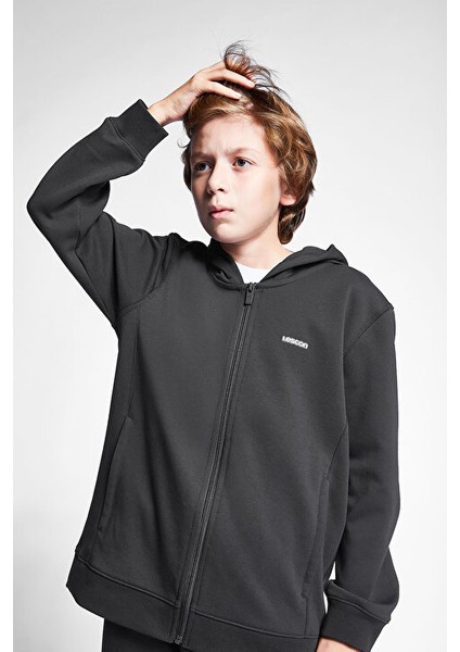Çocuk Fermuarlı Kapüşonlu Sweatshirt 25S-3226-25B fiyatları