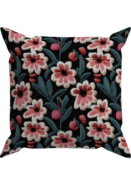 Embroıdery Ds8 Dijital Baskılı Kırlent Kılıfı