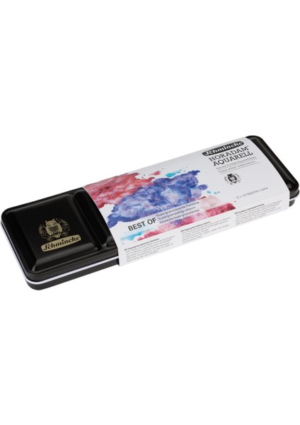 Akademie Aquarell Taş Tablet Sulu Boya Seti Best Of Supergranulating Yarım Tablet 12 Renk Metal Kutu