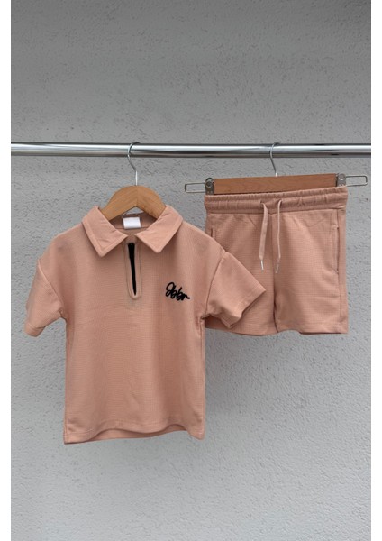 Polo Yaka Fermuarlı %100 Pamuk Erkek Çocuk Takım modelleri